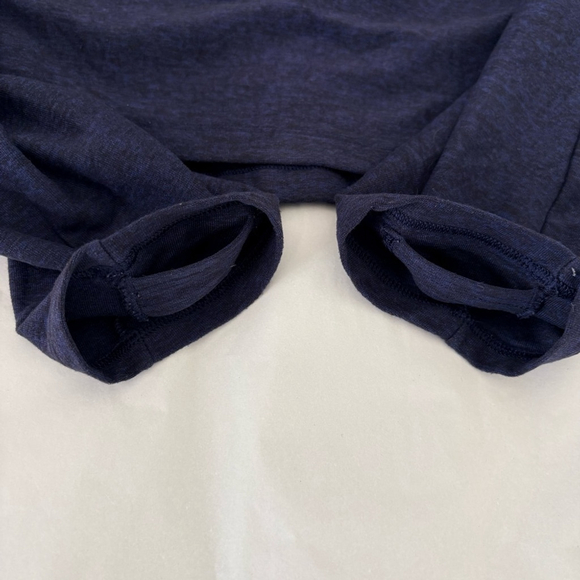 Lululemon Surge Warm 1/2 Zip Heathered Cerulean Blue Sz S EUC - Picture 4 of 9